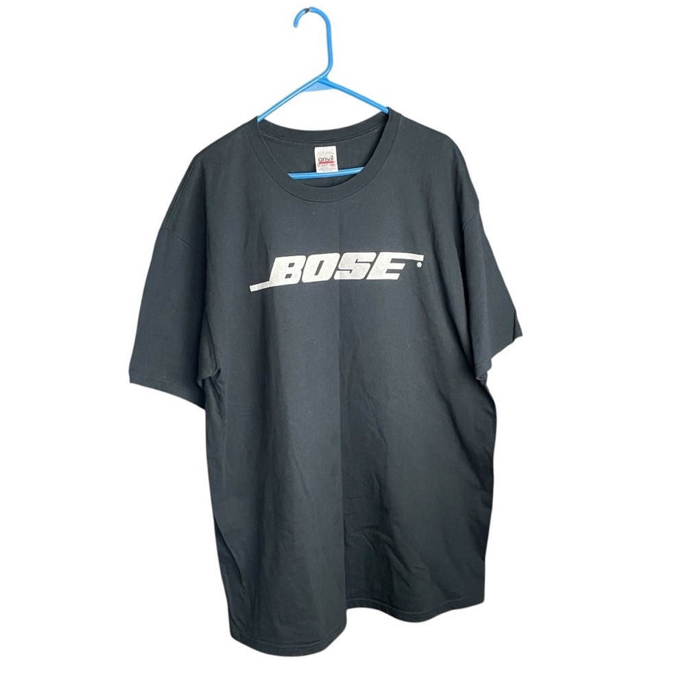 Y2k Bose Electronics Black Faded Promo Shirt 2XL Anvil Vintage Rare 90s